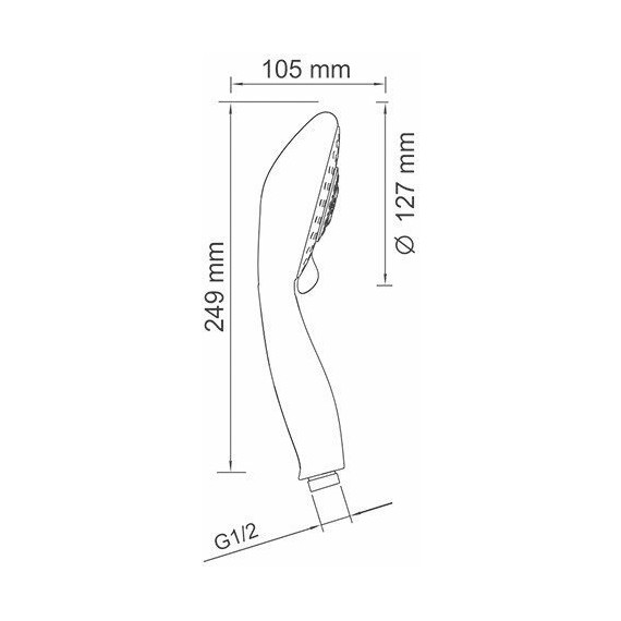 Ручной душ WasserKraft A003 - фото 7