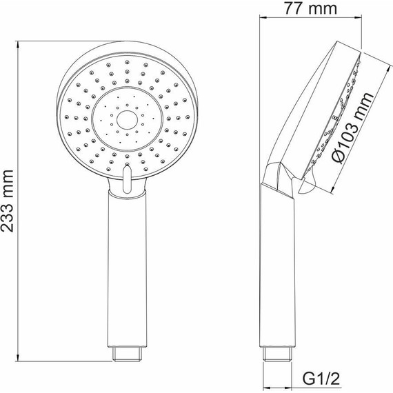 Ручной душ WasserKraft A032 - фото 7