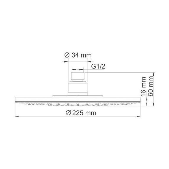 Верхний душ WasserKraft 225x225 мм A067 - фото 3