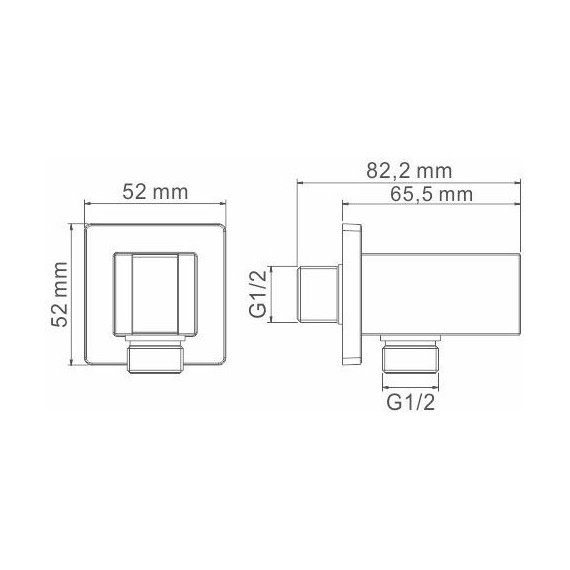 Шланговое подсоединение с держателем WasserKraft A109, светлая бронза - фото 3