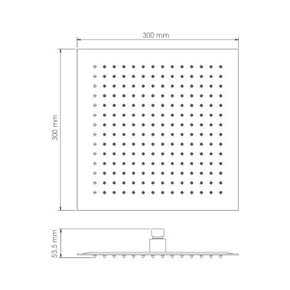 Верхний душ WasserKraft 300x300 мм A118 - фото 3