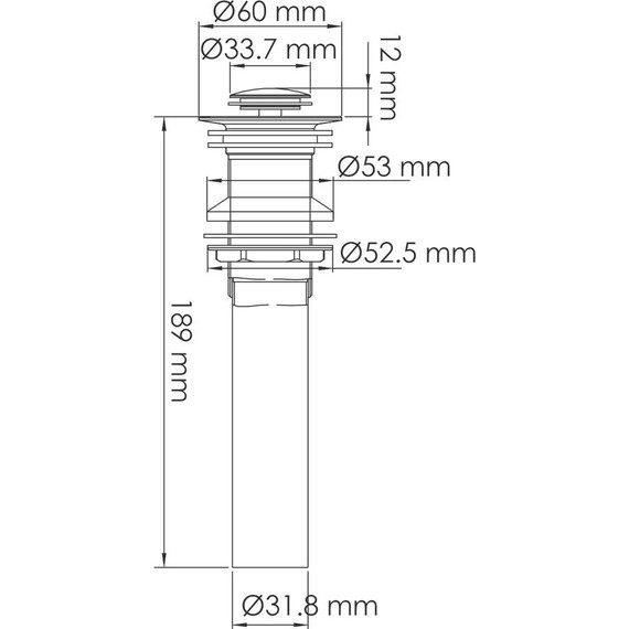 Донный клапан WasserKraft A251, белый - фото 2