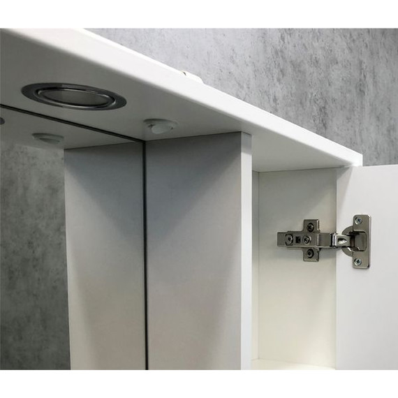 Зеркало-шкаф Comforty Модена М-75 см, белый матовый - фото 5