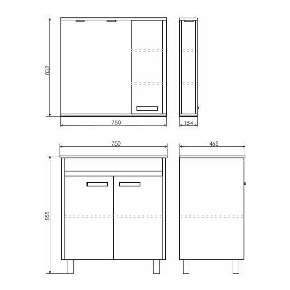 Зеркало-шкаф Comforty Тулуза 75 см, сосна лоредо - фото 7