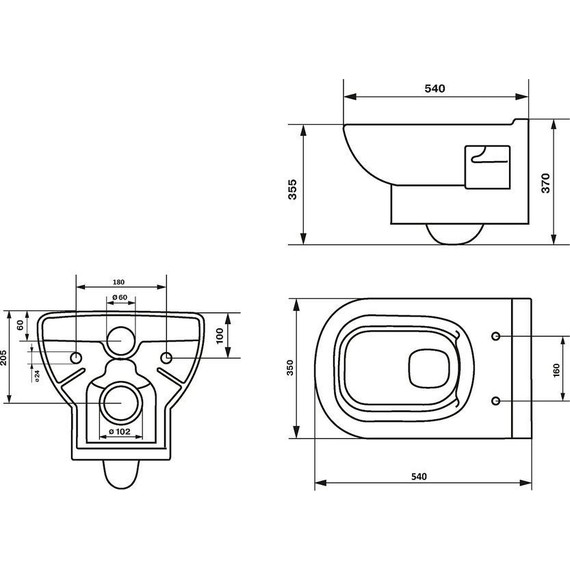 Унитаз подвесной Оскольская керамика Norden Rimless 40302100005 с крышкой микролифт - фото 3