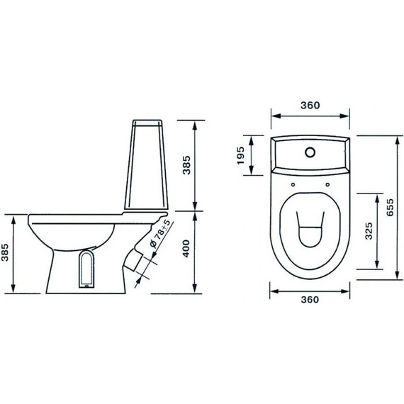 Унитаз-компакт Оскольская керамика Фиона Премиум (косой выпуск) с крышкой микролифт 43901130005 - фото 5