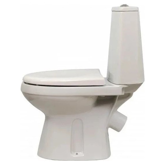 Унитаз-компакт Оскольская керамика Фиона Люкс (косой выпуск) с крышкой дюропласт 43901130021 - фото 3