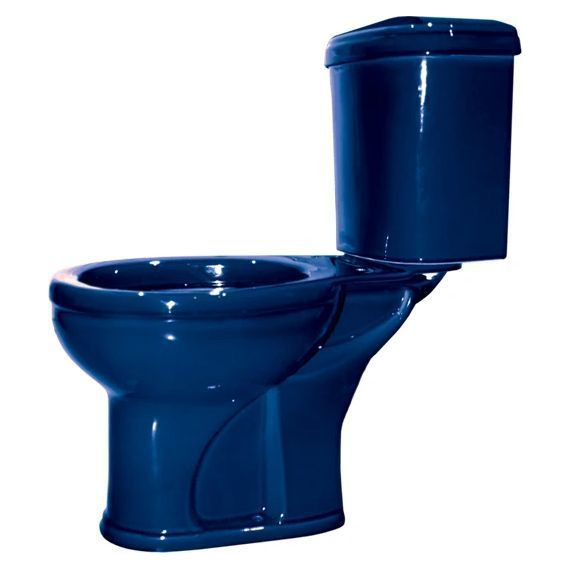 Унитаз-компакт Оскольская керамика Дора Комфорт с полипропиленовой крышкой 47355130402, синий, Цвет производителя: синий - фото 2