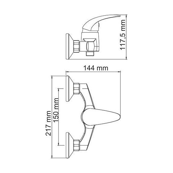 Смеситель для душа WasserKraft Isen 2602 - фото 4
