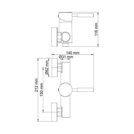 Смеситель для душа WasserKraft Main 4102 - фото 8