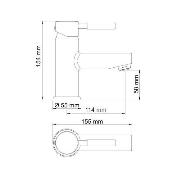 Смеситель для умывальника WasserKraft Main 4103 - фото 13