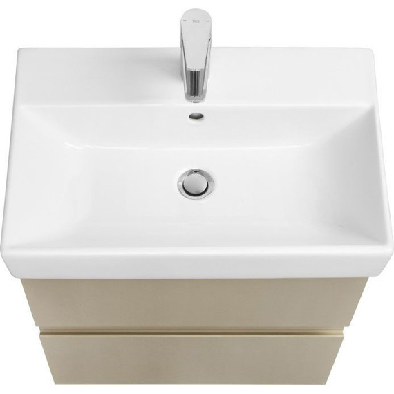 Тумба подвесная с раковиной Roca Oleta 60 см A857639515, капучино - фото, картинка 2 Тумба подвесная с раковиной Roca Oleta 60 см A857639515, капучино - фото 2