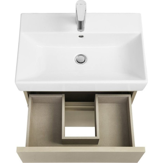 Тумба подвесная с раковиной Roca Oleta 60 см A857639515, капучино - фото, картинка 4 Тумба подвесная с раковиной Roca Oleta 60 см A857639515, капучино - фото 4