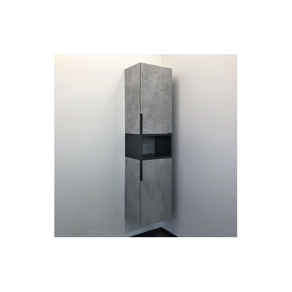 Пенал подвесной Comforty Франкфурт 40 см, бетон светлый - фото 2