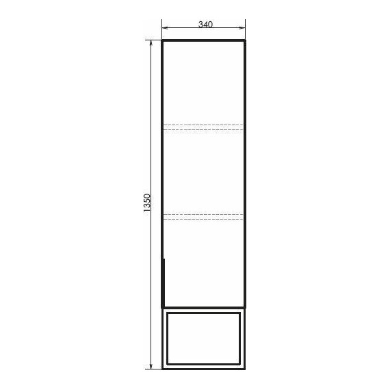 Пенал подвесной Comforty Равенна 35 см, дуб тёмно-коричневый - фото 7