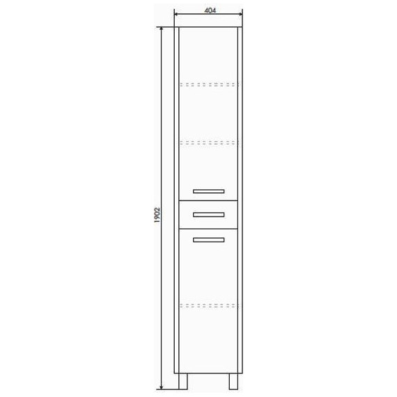 Пенал напольный Comforty Тулуза 40 см, сосна лоредо - фото 8