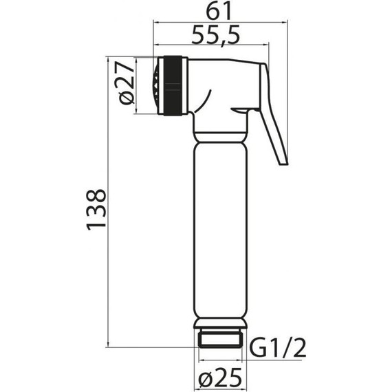 Гигиенический душ Cezares CZR-ID5-01 - фото 3