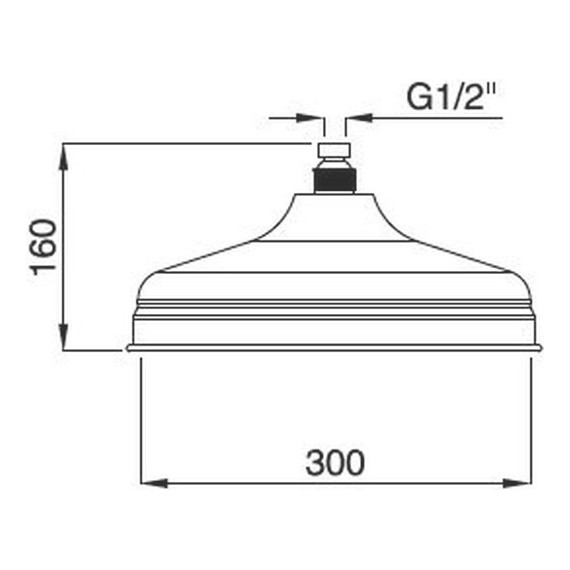 Верхний душ Cezares Margot CZR-SP7-30-BLC 300х300 мм, белый глянцевый/хром - фото 2