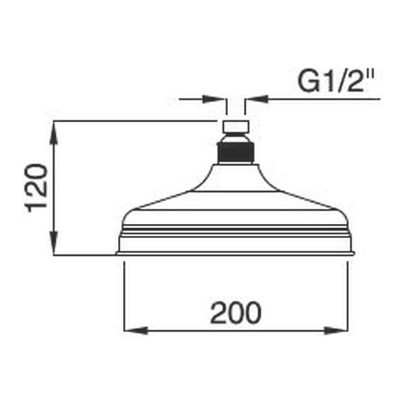 Верхний душ Cezares Margot CZR-SP8-20-BLC 200х200 мм, белый глянцевый/хром - фото 2