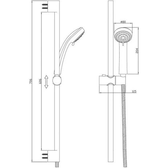 Набор смесителей 3 в 1 для душа Diadonna D80-900119 - фото 5