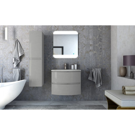 Тумба подвесная с раковиной Cezares Vague 70 см 54854, Grigio Lucido - фото 2