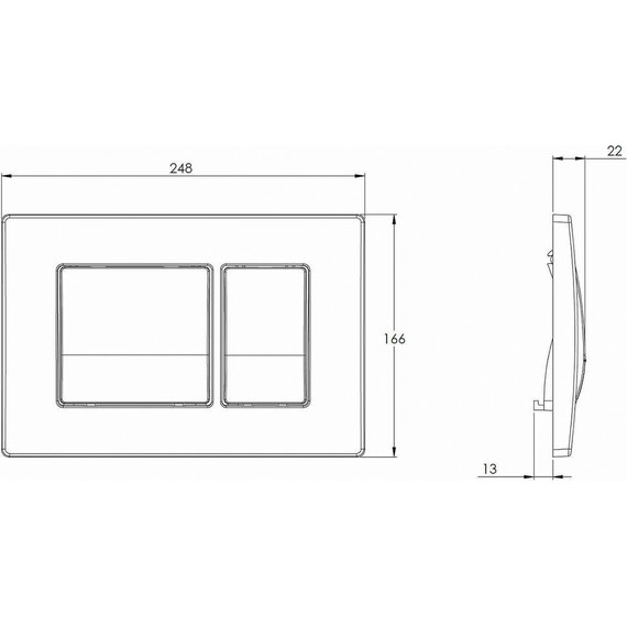 Кнопка смыва Azario AZ-8200-0031, хром глянец - фото, картинка 3 Кнопка смыва Azario AZ-8200-0031, хром глянец - фото 3