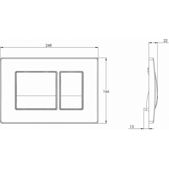 Кнопка смыва Azario AZ-8200-0032, белый - фото, картинка 3 Кнопка смыва Azario AZ-8200-0032, белый - фото 3