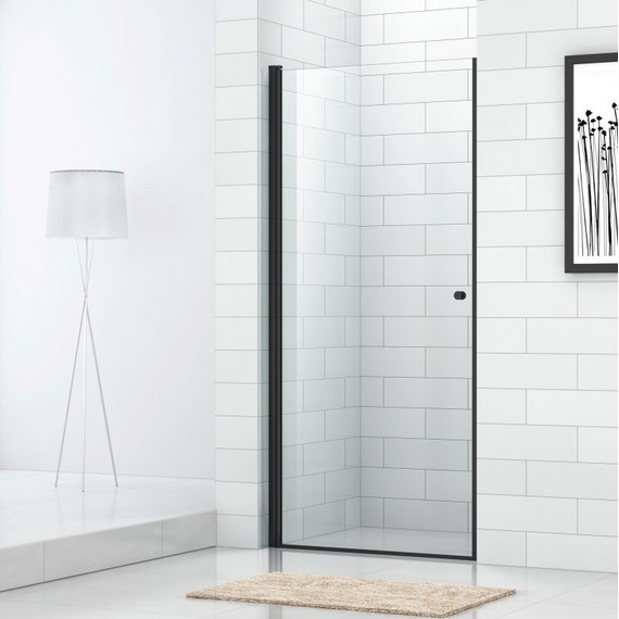 Душевая дверь Cezares 70 см ECO-O-B-1-70-C-NERO, черный/прозрачное - фото 