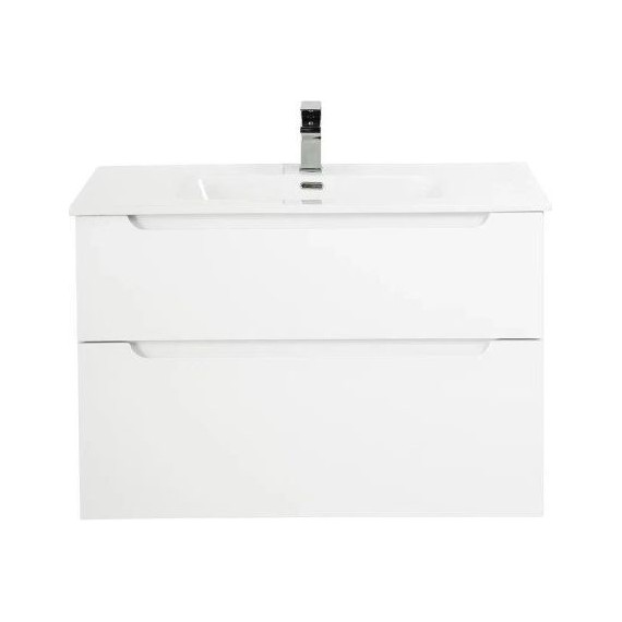 Тумба подвесная с раковиной BelBagno ETNA-H60-1200-2C-SO-BL-P 120 см, Bianco Lucido - фото 