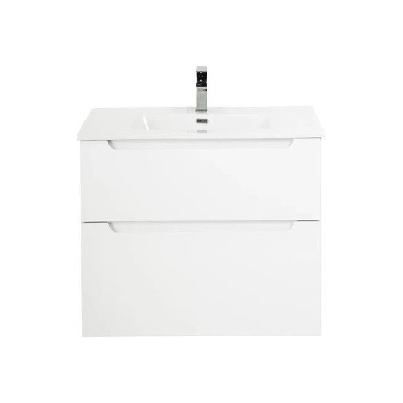 Тумба подвесная с раковиной BelBagno ETNA-H60-700-2C-SO-BL-P 70 см, Bianco Lucido, Цвет фасада: Bianco Lucido - фото 