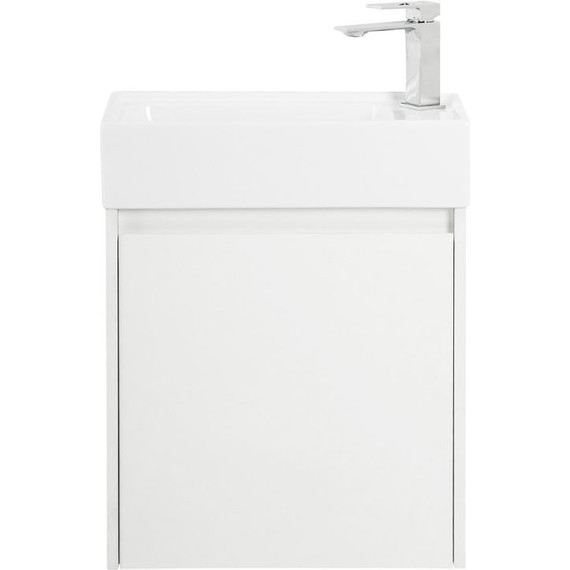 Тумба подвесная с раковиной BelBagno KRAFT MINI-500/260-1A-SO-BO-R 50 см, Bianco Opaco - фото 
