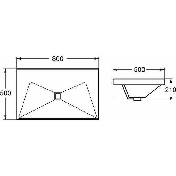 Тумба подвесная с раковиной Cezares MOLVENO-80-2C-SO-OSS 80 см, Ossido - фото 5