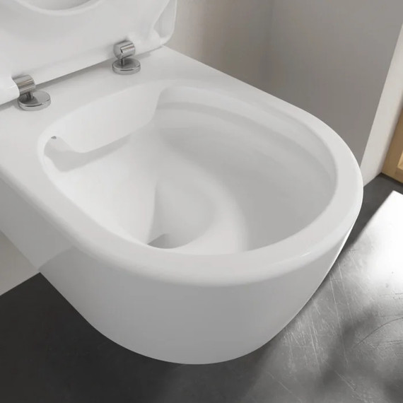 Унитаз подвесной безободковый Villeroy&Boch Avento 5656RS01 с крышкой микролифт - фото 13