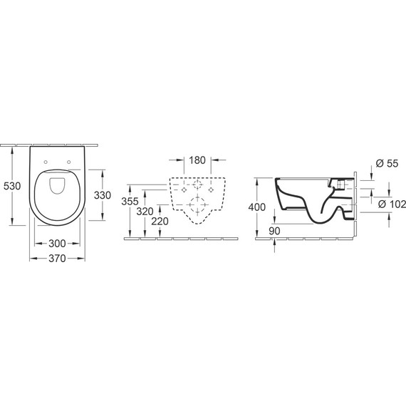 Унитаз подвесной безободковый Villeroy&Boch Avento 5656RS01 с крышкой микролифт - фото 15