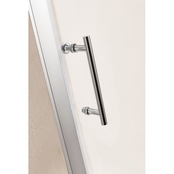 Душевое ограждение Cezares 100х100 см ECO-O-A-2-100-C-Cr, хром/прозрачное - фото, картинка 2 Душевое ограждение Cezares 100х100 см ECO-O-A-2-100-C-Cr, хром/прозрачное - фото 2