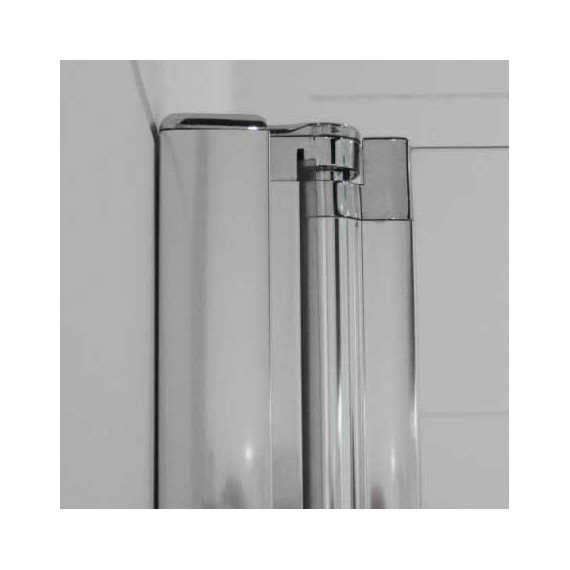 Душевая дверь Cezares 150 см ELENA-W-B-13-60+60/30-P-Cr-L, хром/матовое - фото 2