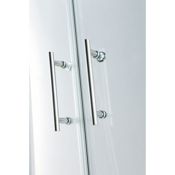 Душевое ограждение Cezares 80х80 см MOMENTO-R-2-80-C-Cr, хром/прозрачное - фото 4