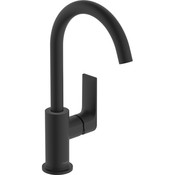 Смеситель для раковины Hansgrohe Rebris E 72576670, черный матовый - фото 