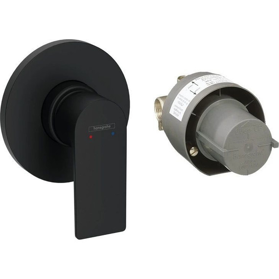 Смеситель для душа Hansgrohe Rebris E 72658670, черный матовый - фото 
