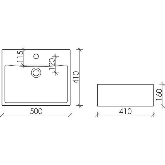 Раковина-чаша Ceramicanova Element 50 см CN6040 - фото 7