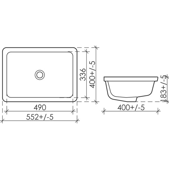 Раковина врезная под столешницу Ceramicanova Element 55 см CN6045 - фото 6