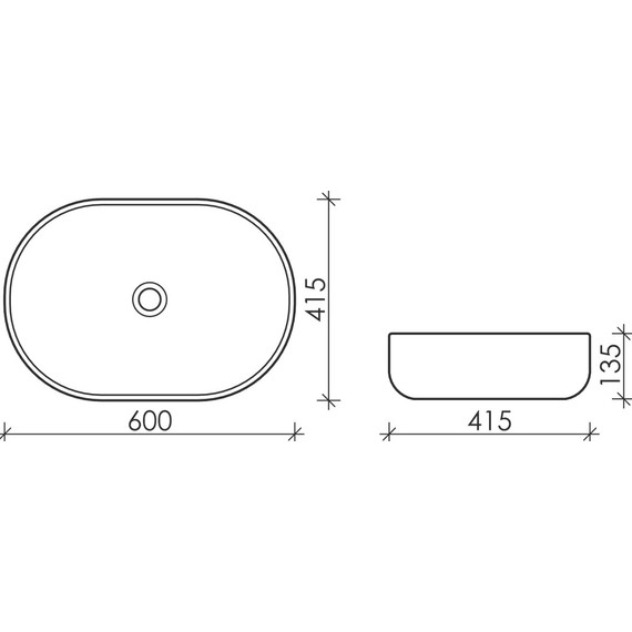 Раковина-чаша Ceramicanova Element 60 см CN6047 - фото 8