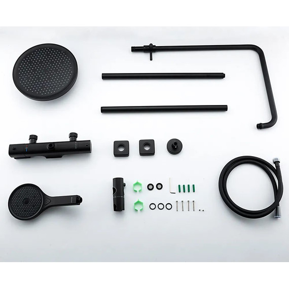 Душевая стойка с термостатом Gappo G2495-76, черный, Цвет производителя: чёрный - фото 11