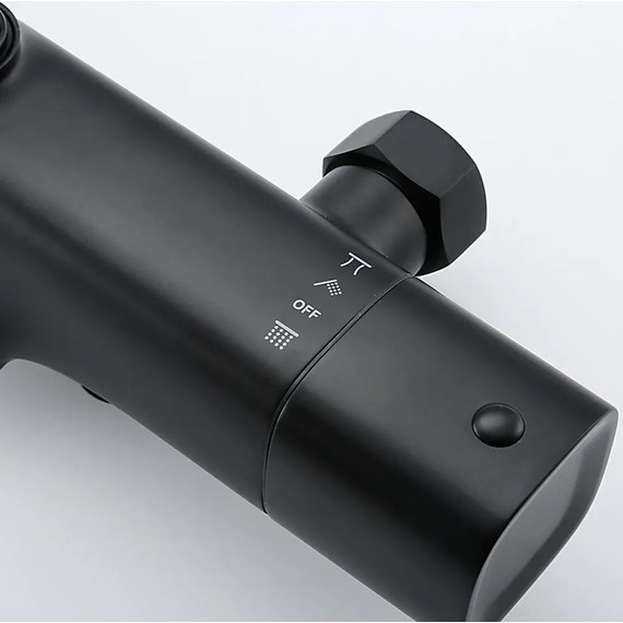 Душевая стойка с термостатом Gappo G2495-76, черный, Цвет производителя: чёрный - фото 7