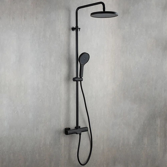 Душевая стойка с термостатом Gappo G2495-76, черный, Цвет производителя: чёрный - фото 2