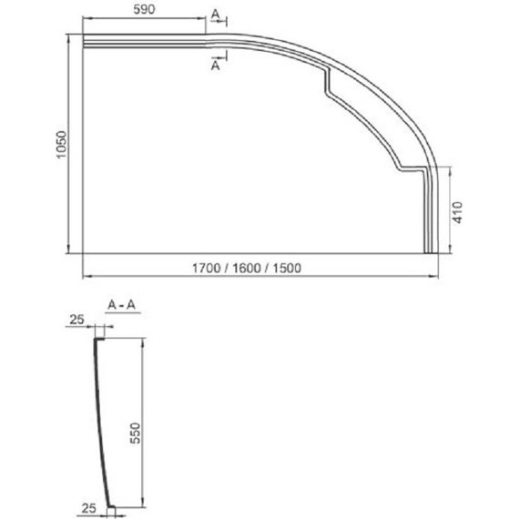 Панель фронтальная для ванны Ravak Rosa II 160 см CZM1200AN0 L - фото, картинка 3 Панель фронтальная для ванны Ravak Rosa II 160 см CZM1200AN0 L - фото 3