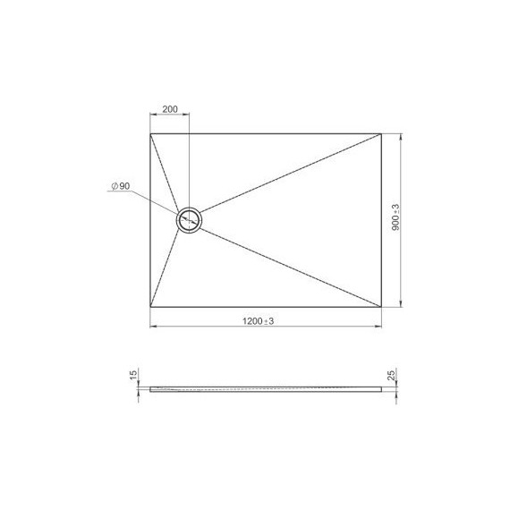 Мраморный поддон Jacob Delafon Tolbiac 120х90 см E6D332RU-NGM, черный матовый - фото, картинка 5 Мраморный поддон Jacob Delafon Tolbiac 120х90 см E6D332RU-NGM, черный матовый - фото 5