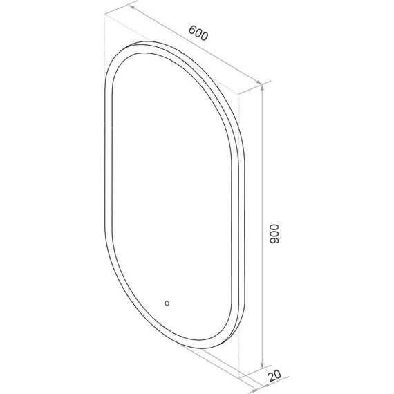 Зеркало Azario 60 см AZ-Z-010CS - фото 10