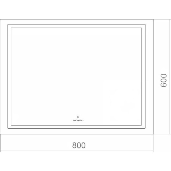 Зеркало Azario 80 см AZ-Z-046-1CS - фото 11