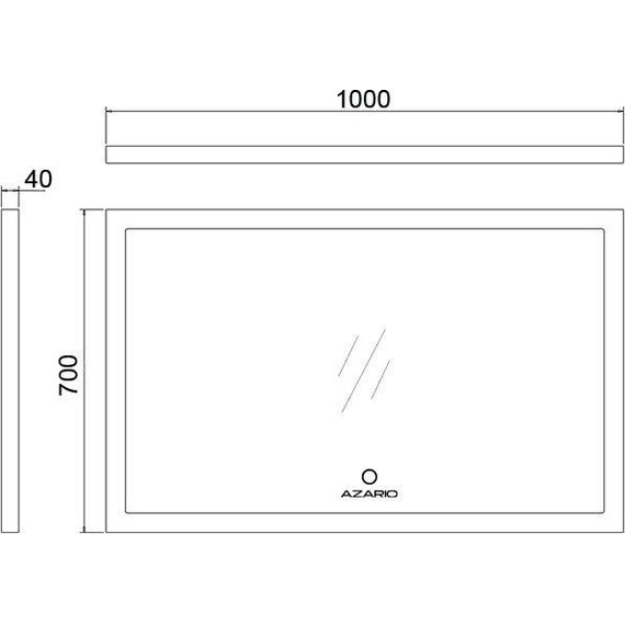 Зеркало Azario 100 см AZ-Z-059CS - фото 10